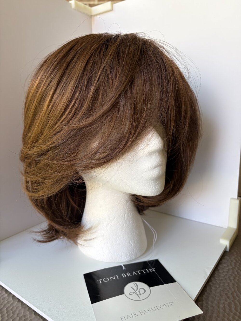 Toni Brattin FLATTERING Plus, Light Brown, HF, Synthetic Wig, NWT